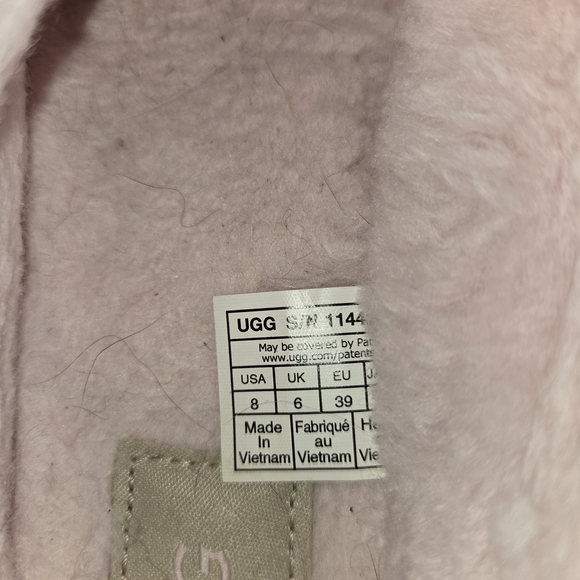 UGG Pink Fuzzy Slippers - Picture 3 of 7